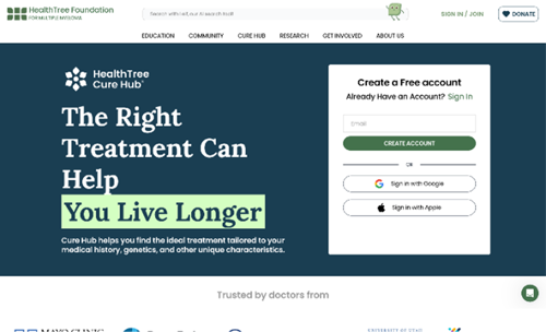 HealthTree Foundation Website