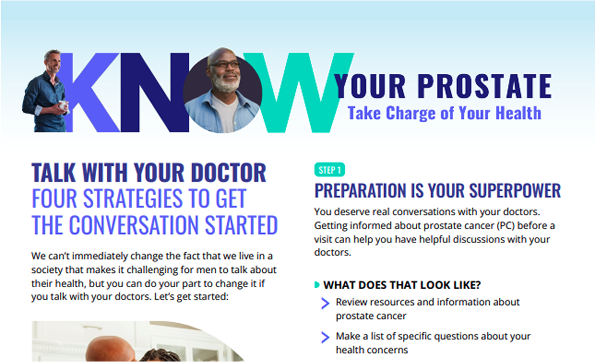 Know Your Prostate Doctor Discussion Guide 